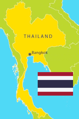 Thailand-Karte - Shiga Trading